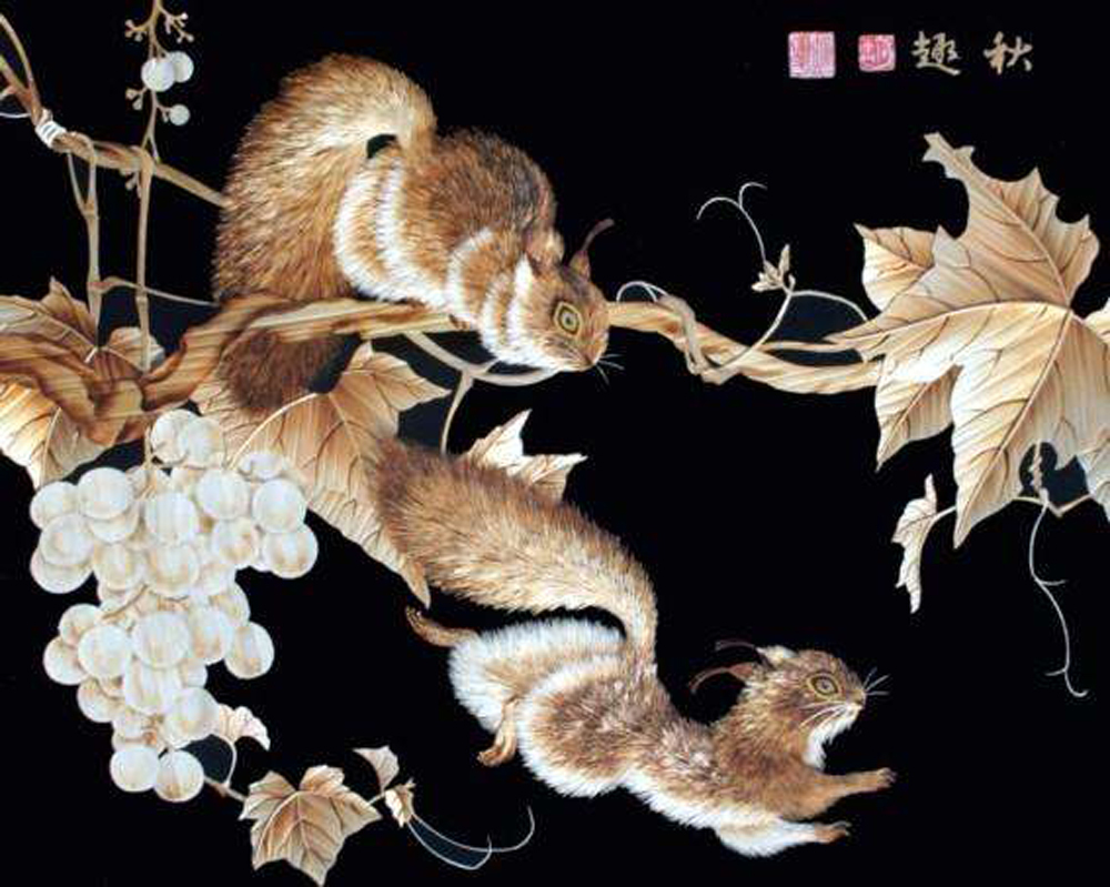 魯山麥秸畫(huà) 傳統(tǒng)工藝引蔡豐名博士專程考察